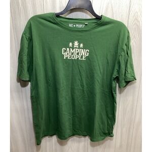 WE PEOPLE Women's (Size XL) Short Sleeve Crew Neck Shirt 100% Cotton Camp People